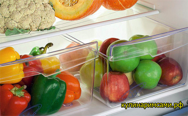 Рекомендации по хранению плодов в холодильнике